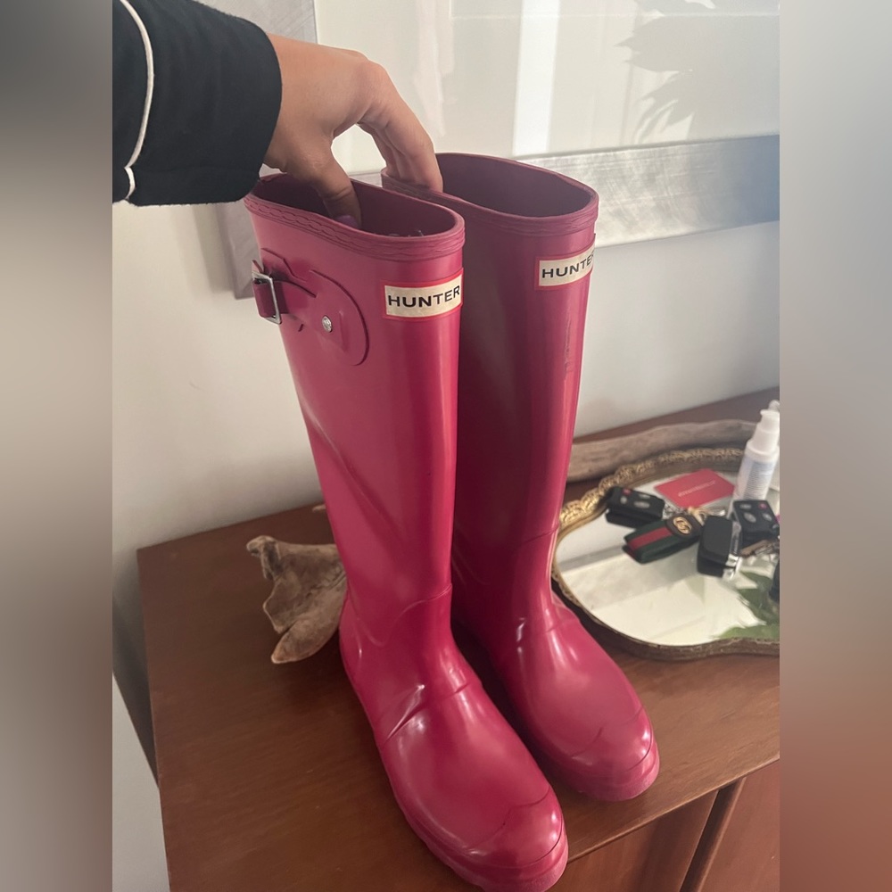 Hunter boots number 6 in great condition
